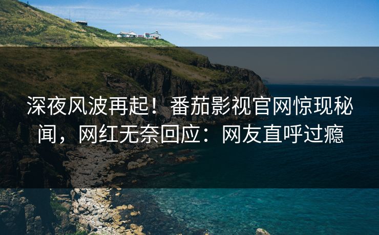 深夜风波再起！番茄影视官网惊现秘闻，网红无奈回应：网友直呼过瘾