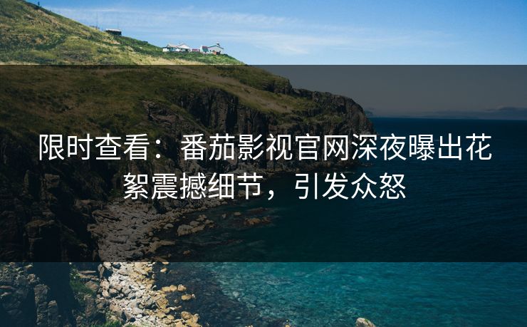 限时查看：番茄影视官网深夜曝出花絮震撼细节，引发众怒